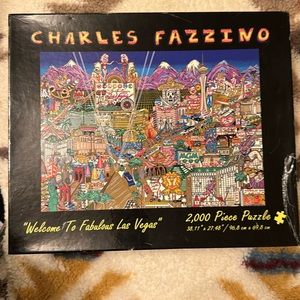 Charles Fazzino “Welcome To Las Vegas” 2,000 Pice Puzzle
